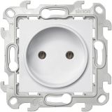 Розетка 2К без защитных шторок, белый 2450442-030 Simon