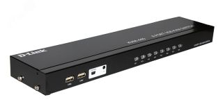 Переключатель KVM 8 портов VGA и 2 порта USB Type-A 134567 D-Link