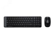 Комплект клавиатура + мышь беспроводной MK220, 104 клавиши, 1000 dpi, черный 7000009003 Logitech