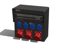 Устройство распределительное настенное твердая резина IP44 63A корпус 370х370х203 00-00009056 AlpenBox