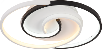 Светильник потолочный светодиодный Abby 6101-103 LED 3900К - 4400К 73 Вт модерн с пультом Rivoli (Б0059008) Б0059008 Rivoli