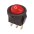 Выключатель клавишный круглый 250V 3А (3с) ON-OFF красный с подсветкой Micro, REXANT 36-2530 REXANT