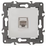 Розетка RJ45, Эра Elegance, белый, 14-3107-01 Б0034302 ЭРА