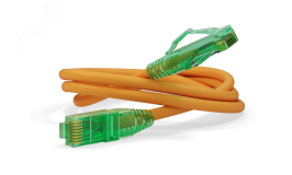 Патч-корд U/UTP. Cat.6a (100% Fluke Component Tested). 10G. LSZH. 1.5 м. оранжевый 490043 Hyperline
