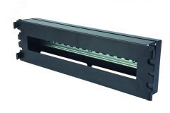 Панель 19 с DIN-рейкой 3U 22 модуля 60A-42-03-11BL Eurolan