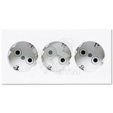Розетка тройная 16А 250V белая LS923WW JUNG