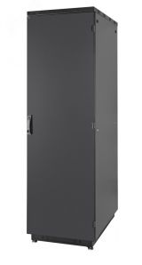 Шкаф Racknet S3000 42U 600 Х 800 передняя дверь металлическая одностворчатая,задняя дверь металлическая одностворчатая, боковыепанели, шнуры заземления, ножки, черный 60F-42-68-30BL Eurolan