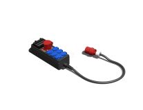 Устройство распределительное переносное твердая резина IP44 32A корпус 135х445х96 черный 00-00002026 AlpenBox