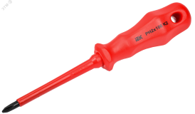 Отвертка диэлектрическая PH2х100 K2 ARMA2L 3 A2L3-SC30-K2-PH-20-100 IEK