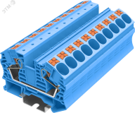Клемма TP 1-1 проходная Push-in, сечение 16 мм. кв., синяя TP16-2-BU SUPU