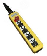 ПКТ-88Б У2, IP65, 2 скорости, кнопка БЛОКИРОВКА с фиксацией (красная), вверх, вниз, влево, вправо, вперед, назад, по часовой, против часовой, 16NO, пост кнопочный  (ЭТ) ET011054 Электротехник