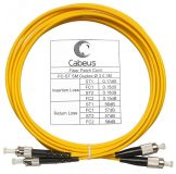 Шнур оптический duplex 3м FC-ST 9/125 sm LSZH 7501c Cabeus