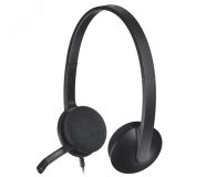 Гарнитура проводная, накладная H340, USB-A, черный 7000002534 Logitech