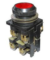 ВК30-10-11110-40 У2, красный, 1з+1р, цилиндр, IP40, 10А. 660В, выключатель кнопочный  (ЭТ) ET053186 Электротехник