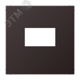 Плата для USB-зарядных устройств без видимого     винта, алюминий темный (dark) AL1969USBD JUNG