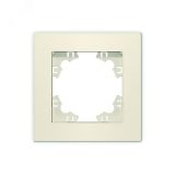 Рамка одноместная горизонтальная Афина слоновая кость (ivory) (еврослот) A0053-I UNIVersal