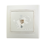 MIRA Розетка телефонная RJ11 бежевая 701-0303-137 Lezard