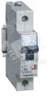 Выключатель автоматический однополюсный 20А C TX3 6кА/10кА 403917 Legrand/Daccord