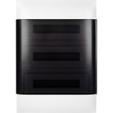 Practibox S Пластиковый щиток Встраиваемый (ЩРв-П) 3X18 Дымчатая дверь 137558 Legrand