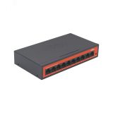 Коммутатор неуправляемый PoE 10 портов, 8хPoE 10/100 Мб/с, 2хRJ45, 65 Вт WI-PS210H Wi-Tek
