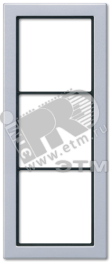 Рамка 3 поста алюминий FDAL2983 JUNG