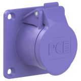 Розетка встраиваемая 16A/24V/2P/IP44,фланец 70х70, никелированные контакты 00-00013222 PCE