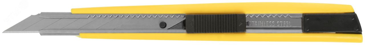 Нож технический 9 мм, усиленный, пластиковый корпус 10210 FIT