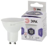 Лампа светодиодная LED MR16-10W-860-GU10 (диод софит 10Вт холод GU10) (10/100/4200) Б0049074 ЭРА