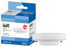 Лампа светодиодная T75 таблетка 10Вт 230В 6500К GX53 IEK LLE-T80-10-230-65-GX53 IEK