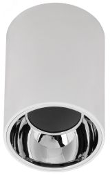 LIGHTING Светильник 4111 накладной потолочный под лампу GU10 белый/хром пластик IEK LT-UPB0-4111-GU10-1-K23 IEK