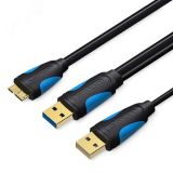 Кабель USB 3.0 AM на micro B, USB 2.0 AM, 0.25 м. 1000595276 Vention