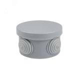 Коробка распаячная КМР-040-038 с крышкой наружная (65х40) 4 мембранных ввода IP54 розничный стикер PROxima plc-kmr-040-038-r EKF