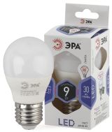 Лампа светодиодная LED P45-9W-860-E27 (диод, шар, 9Вт, хол, E27 (10/100/3000) Б0031412 ЭРА
