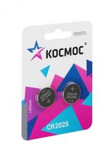Батарейка  CR2025 3V Lithium 2BL KOC2025BL2 Космос