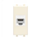 Avanti Компьютерная розетка RJ-45 без шторки модульная, кат.6,  Ванильная дымка, 1 модуль 4405691 DKC