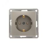 W59 Розетка скрытая с заземлением в рамку  шампань RS16-152-4-86 Systeme Electric