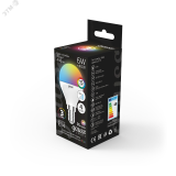 Лампа светодиодная LED 6 Вт RGB Вт+димирование E14 Шар Black 105101406 GAUSS