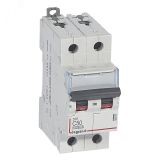 Выключатель автоматический двухполюсный 50А C DX3 10kА/16kА 409207 Legrand