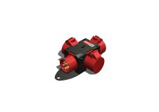 Устройство распределительное переносное пластик IP44 16A корпус 78х195х80 черный 00-00001825 AlpenBox