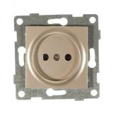 GUSI Ugra механизм розетки 1-ой б/з с з/ш,  скрытая  установка, 16А, 250В. Цвет золото. С11Р2-005 GUSI ELECTRIC
