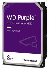 Жесткий диск 8TB Purple 3.5'', SATAIII, 7200 об/мин, 256 МБ WD82PURX Western Digital