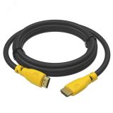 Кабель HDMI 2.0, Ultra HD 19М на 19М, 15 м., черный-желтый 1000713183 Greenconnect