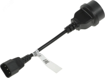 Кабель Powercom SCUT IEC-320 C14 to Socket Type-F 250V 10A 504291 Powercom