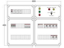 Щит управления электрообогревом DEVIBOX HR 6x4400 3хD330 (в комплекте с терморегулятором и датчиком температуры) DBR168 DEVIbox