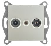 Ugra Розетка TV+ SAT, оконечная, скрытая установка.  жемчуг С11TS1-028 GUSI ELECTRIC