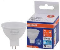 Лампа светодиодная LED 7Вт GU5.3 6500К 560Лм спот 220В (замена 60Вт) OSRAM 4099854185571 LEDVANCE