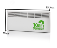 Конвектор 1000W с механическим термостатом IP21 389мм EPHBM10PR ENSTO