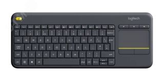 Клавиатура беспроводная K400, 85 клавиш, Touch Plus, черный 7000006160 Logitech