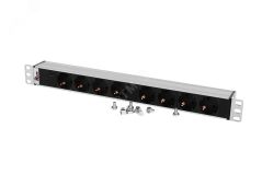 Блок розеток Rem-32 с индикатором 8 Schuko 32A 19' колодка R-32-8S-I-440-K REM