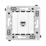 Avanti Компьютерная розетка RJ-45 без шторки в    стену, кат.6А одинарная, Белое облако 4400673 DKC